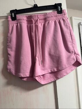 H&M Light Pink Athletic Drawstring Shorts